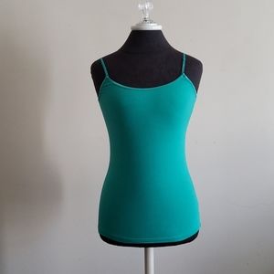 🍑ACTIVE BASIC Green Spaghetti Strap Tank top Cami